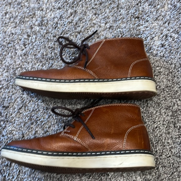 EUC Johnston & Murphy Boys McGuffey Leather Lace Up Chukka Boot Sz 1.5 - Picture 5 of 12